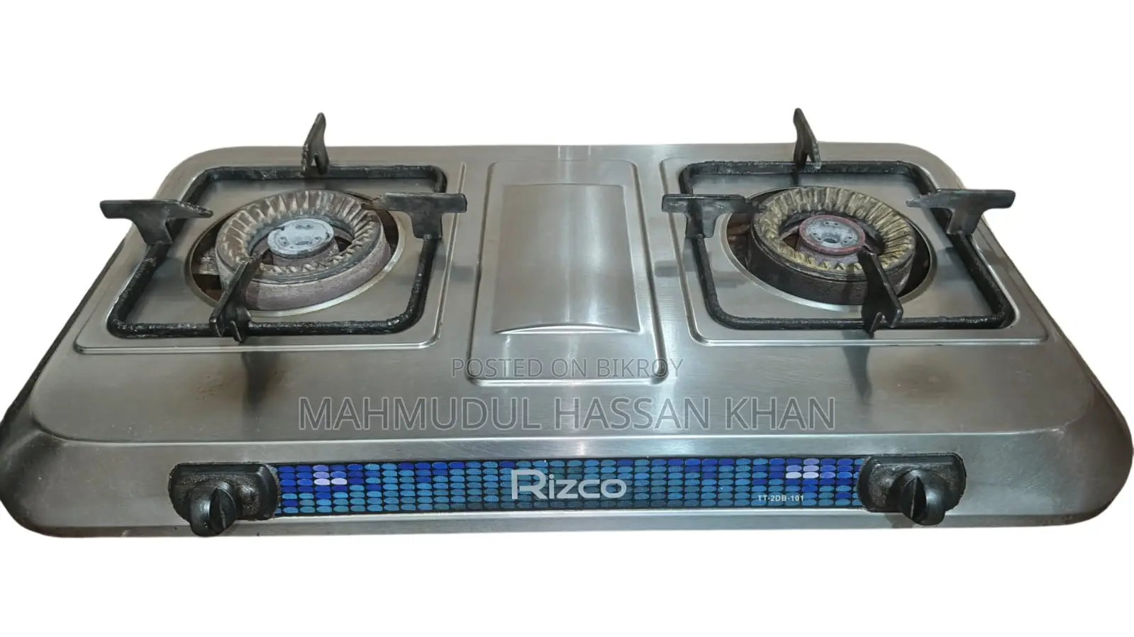 Two-burner gas stove for sale.