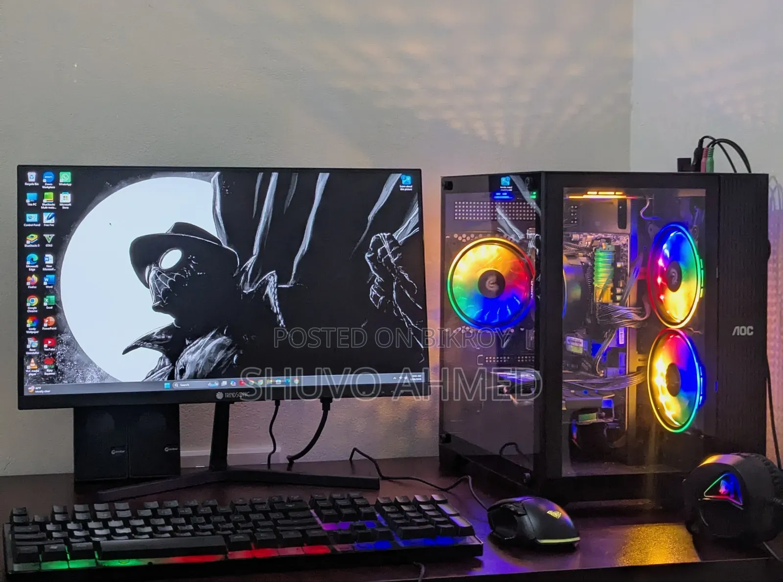 Desktop Computer MSI model 8GB AMD Ryzen 5 SSD 256GB