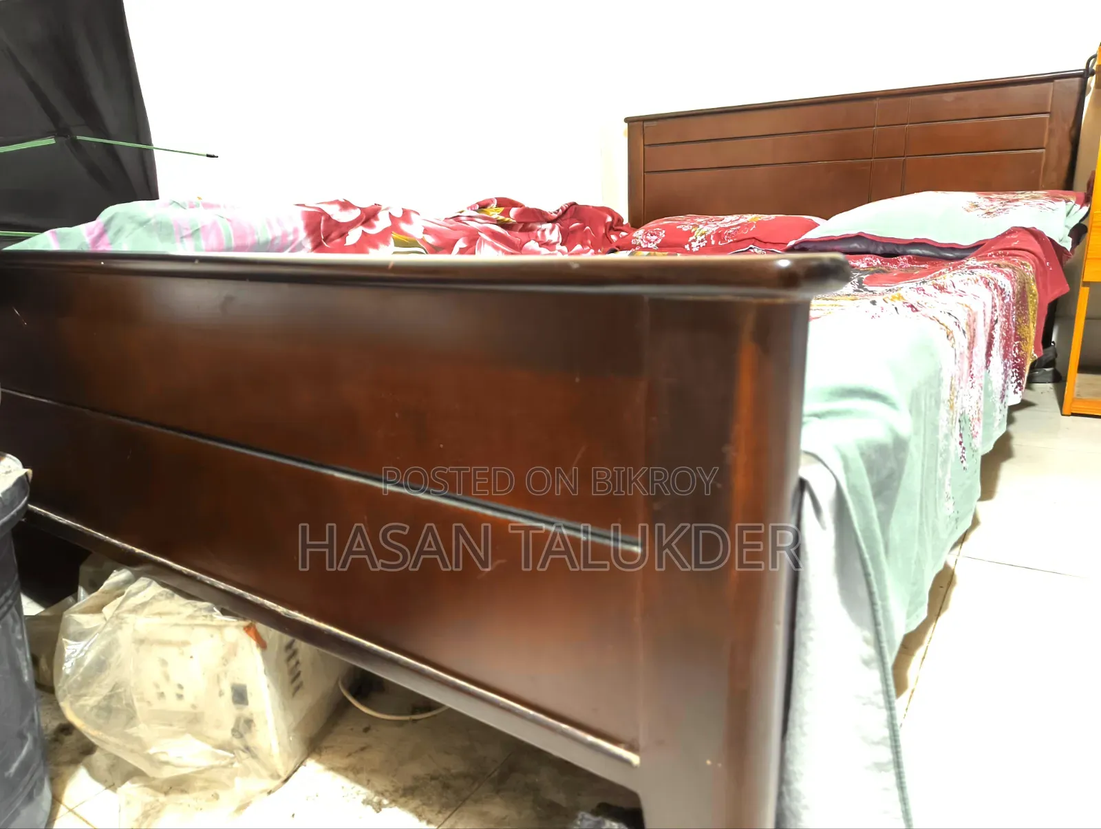 Bed + Mattress + Small Bed + Two Side Tables