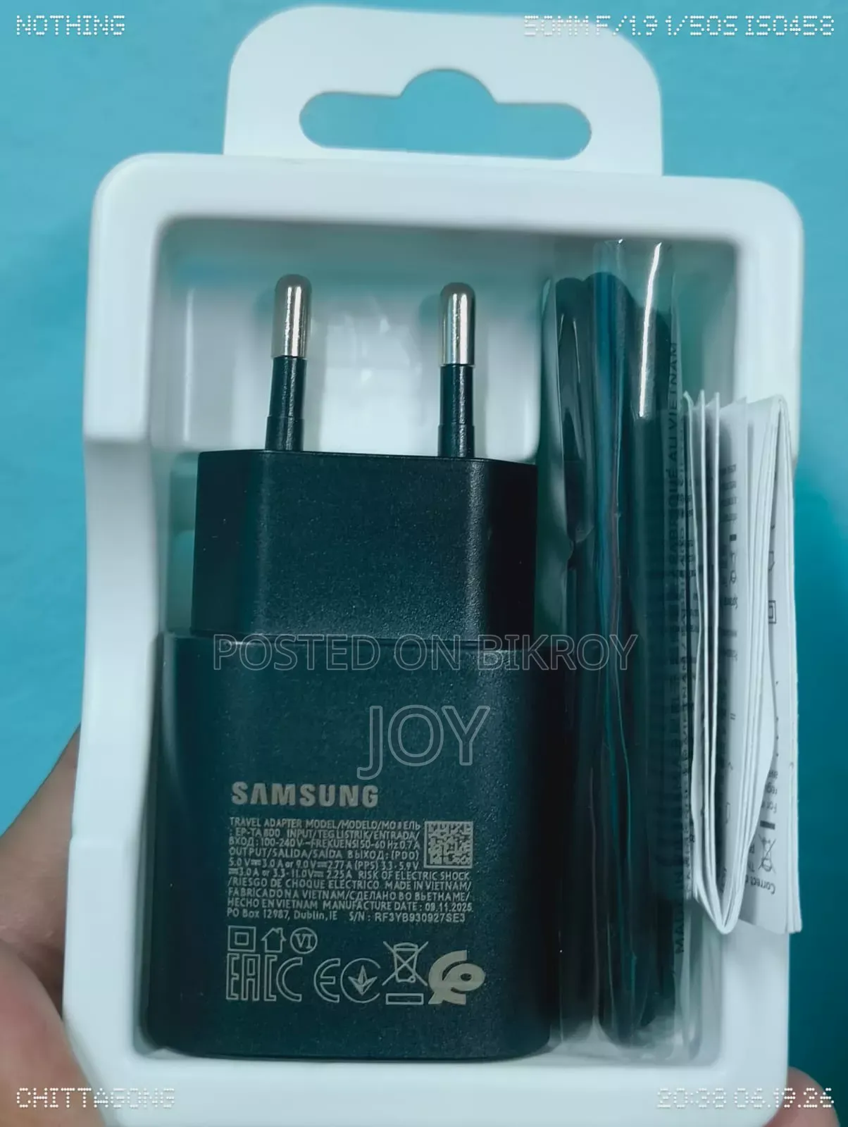 Samsung Original 25 W Charger