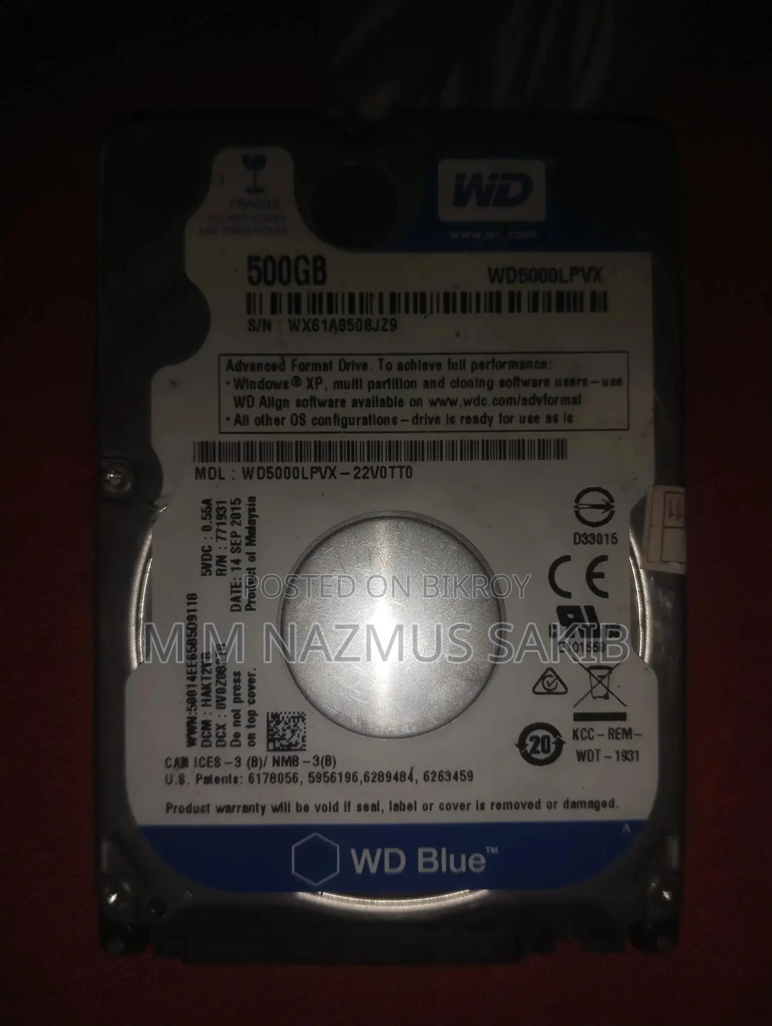 Computer Hardware 500GB and 4GB RAM