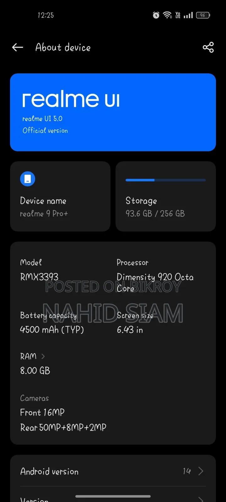 Realme 9 Pro+ 256 GB Blue