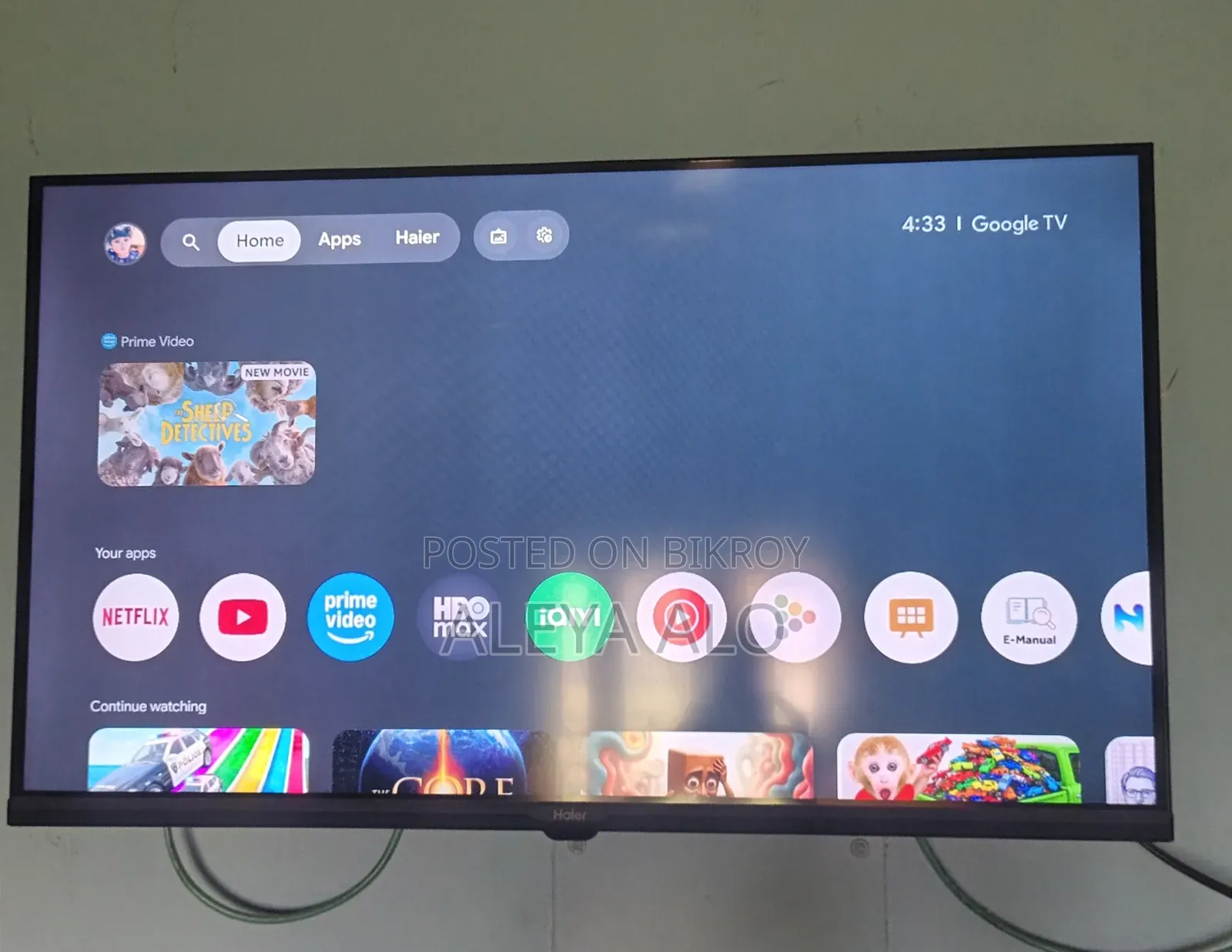 Haier Qled 32" Google Tv