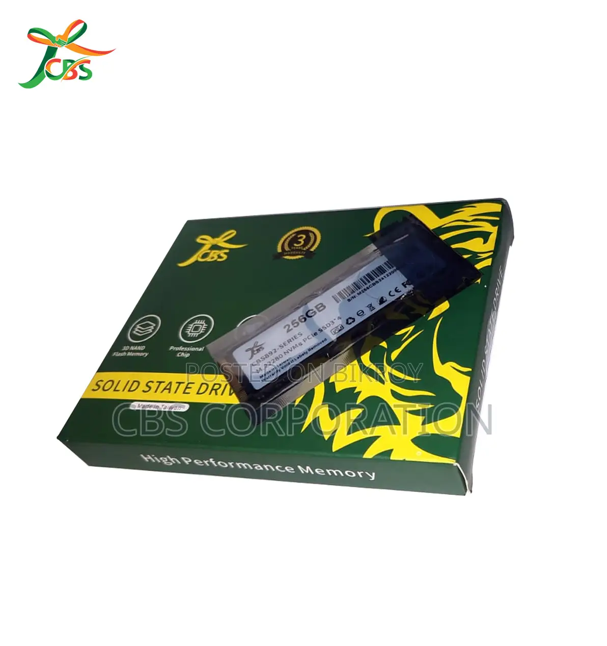 Cbs 256gb Nvme Pcie Ssd3*4
