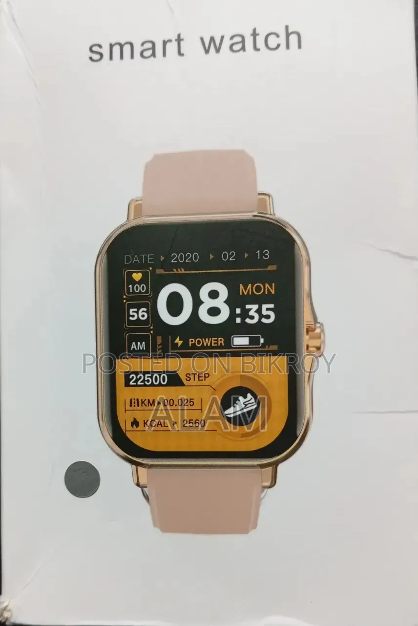 Brand new Laxasfit smartwatch with a gorgeous silver metal chain! (Full Box)