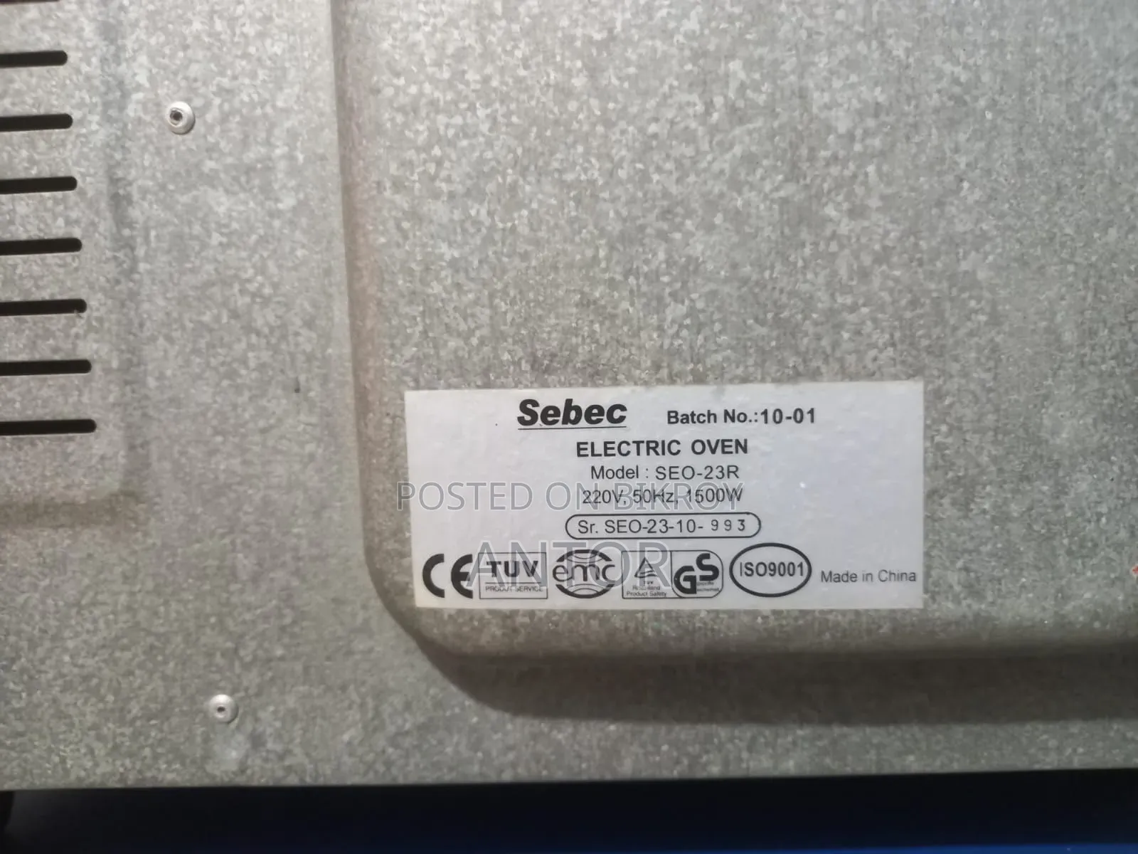 Electric Oven