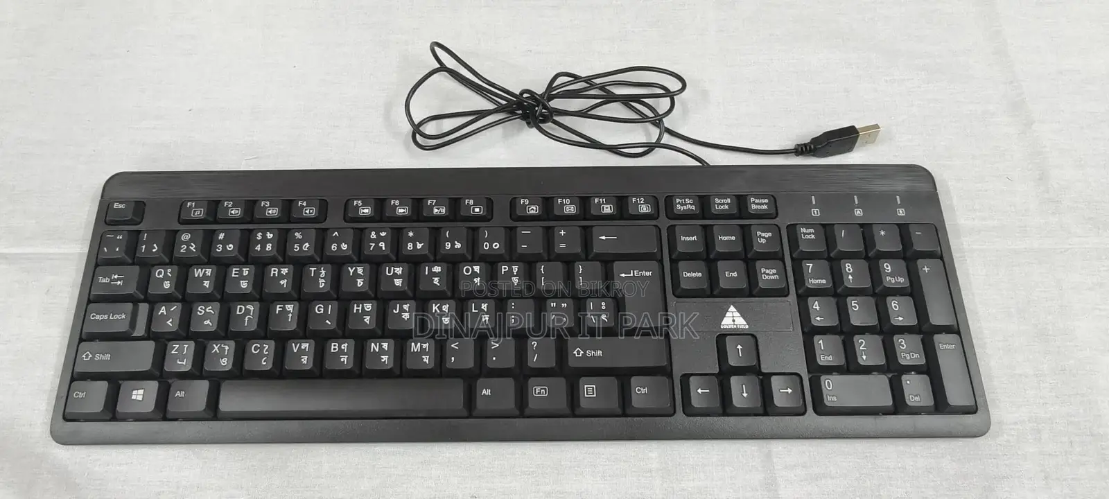 Golden Field Gf- Usb বাংলা-ইংরেজি Keyboard