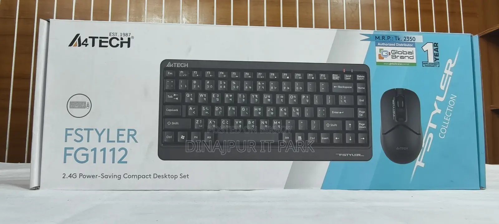 A4tech Fstyler Fg1112 Wireless Keyboard Mouse Combo