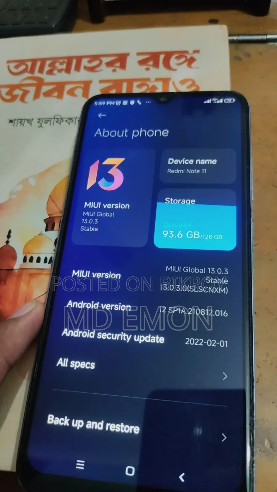 Xiaomi Redmi Note 11 128 GB Gray
