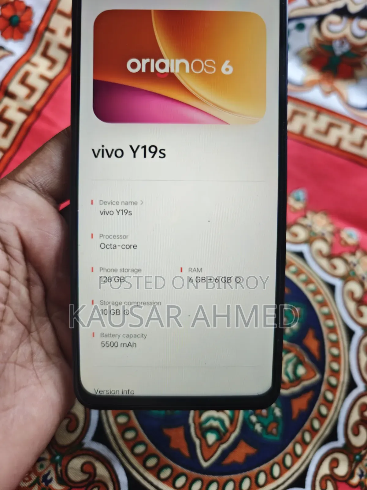 New Vivo Y19s 128 GB Blue