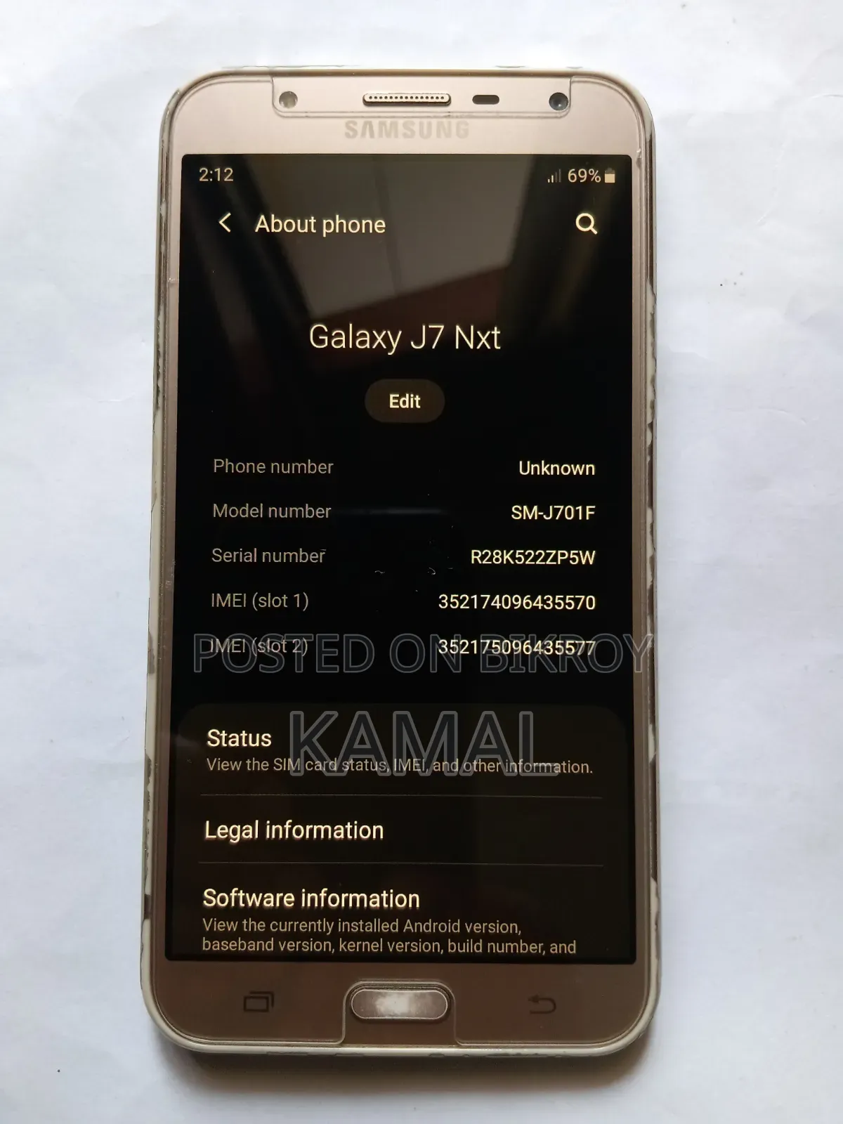 Samsung Galaxy J7 NXT 16 GB Gold