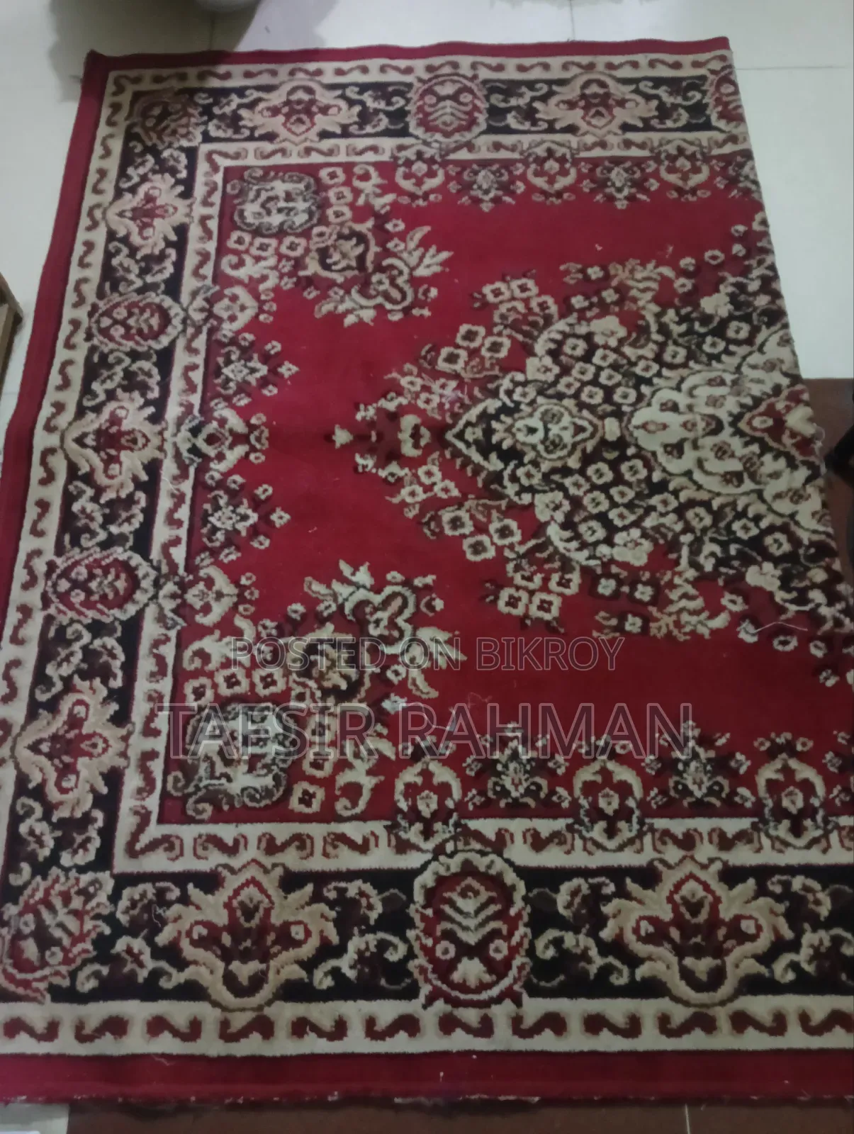 Used Traditional Red Turkish Style Carpet for Sale (Used)