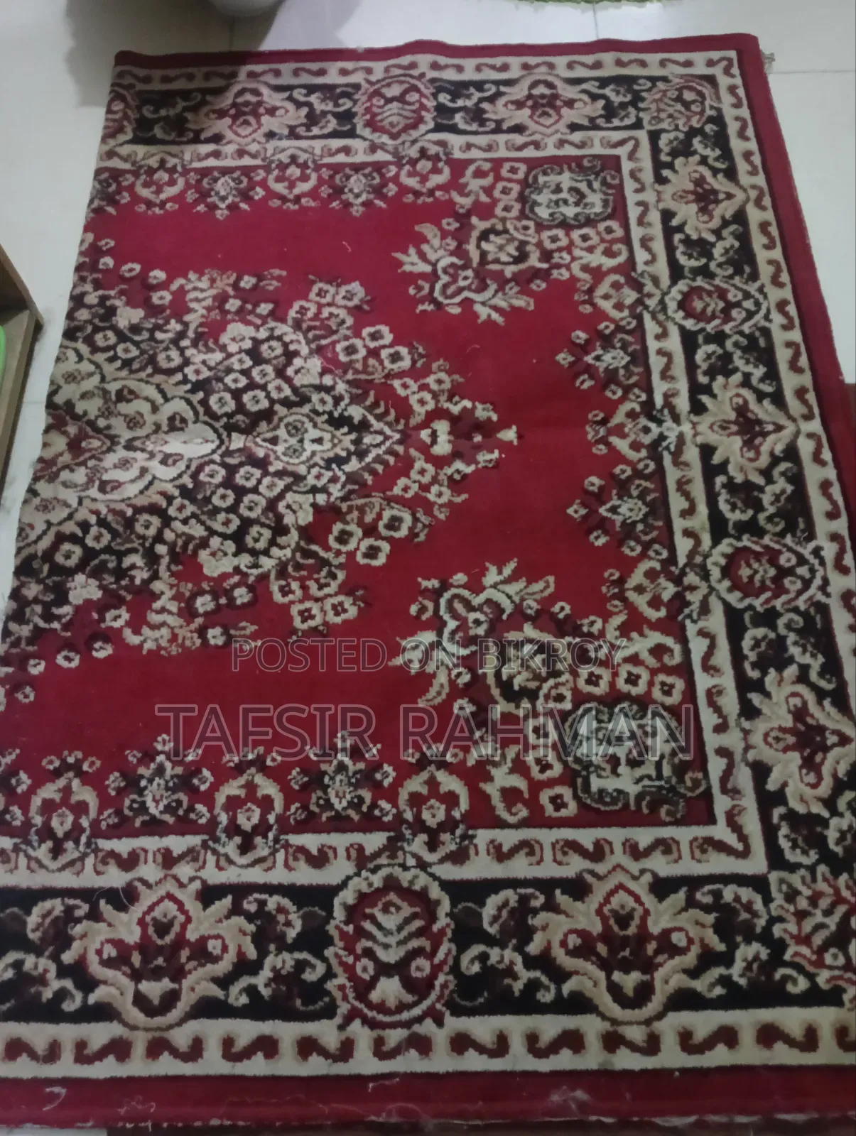 Used Traditional Red Turkish Style Carpet for Sale (Used)