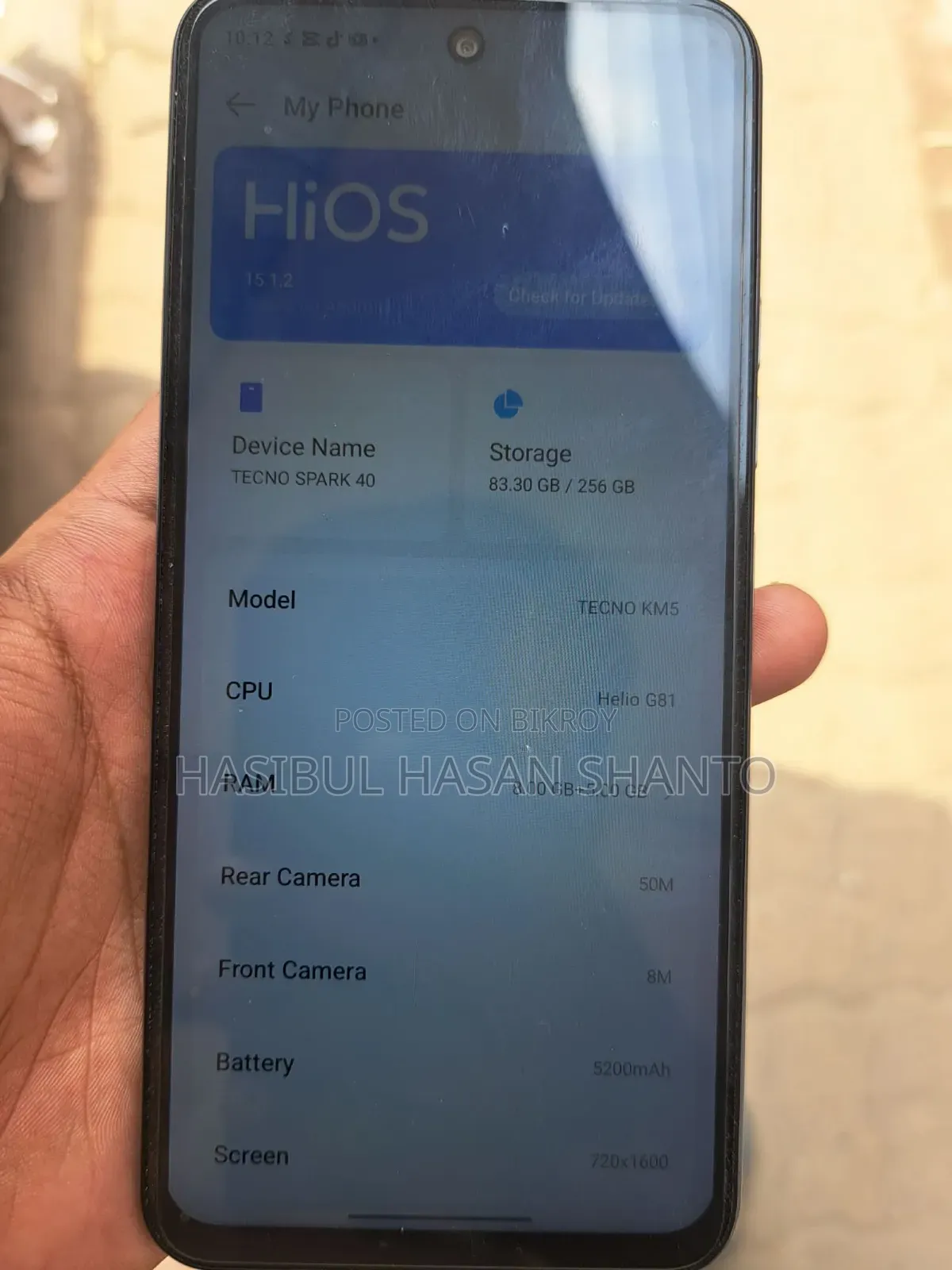 New Tecno Spark 40 256 GB Silver