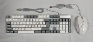 Pc Power Km02w Rainbow Lighting Wired Gaming Keyboard & Mouse Combo