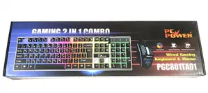 Pc Power Pgc801ta01 Rgb Wired Gaming Keyboard & Mouse Combo