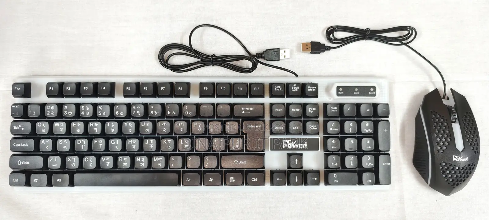 Pc Power Pgc801ta01 RGB Wired Gaming Keyboard Mouse Combo
