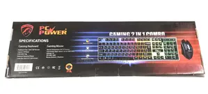 Pc Power Pgc801ta01 RGB Wired Gaming Keyboard Mouse Combo