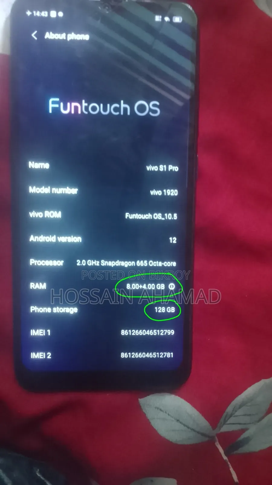 Vivo S1 Pro 128 GB White