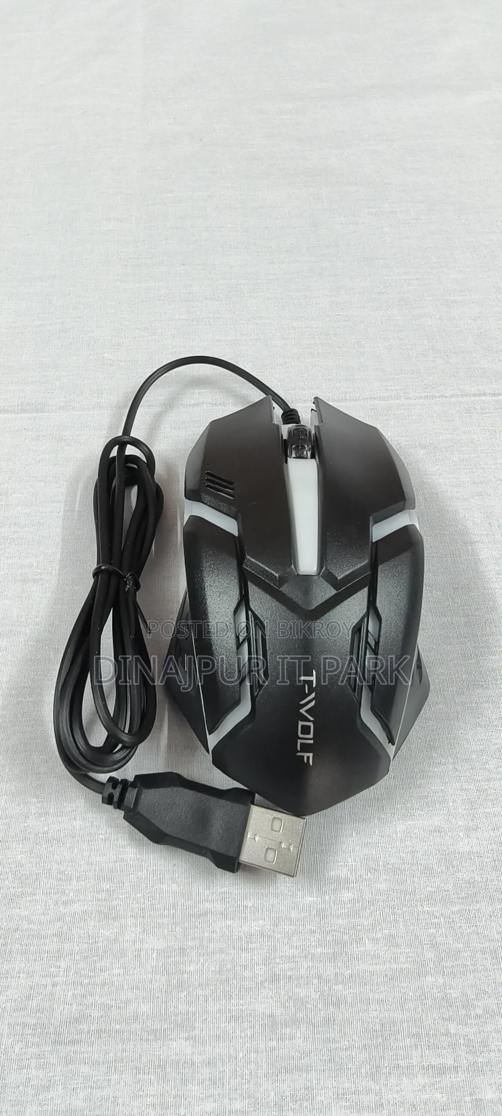 T-wolf Tf200 Rainbow Backlit Wired Gaming Keyboard & Mouse Combo