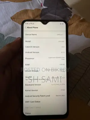 Oppo A7 64 GB Silver
