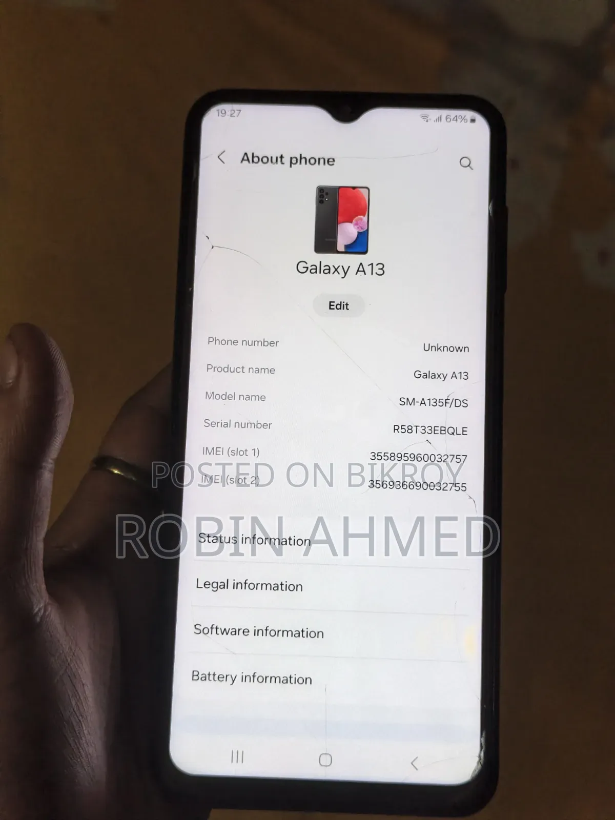 Samsung Galaxy A13 5G 64 GB Black