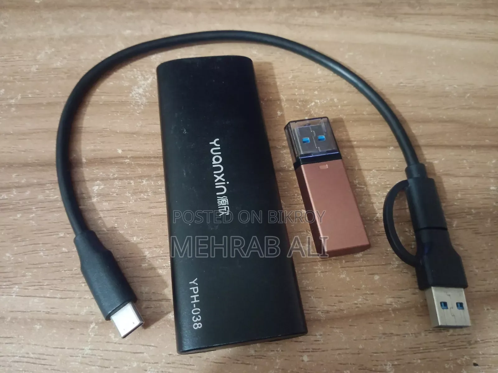 120 GB SSD + SSD Enclosure + 256GB Pendrive