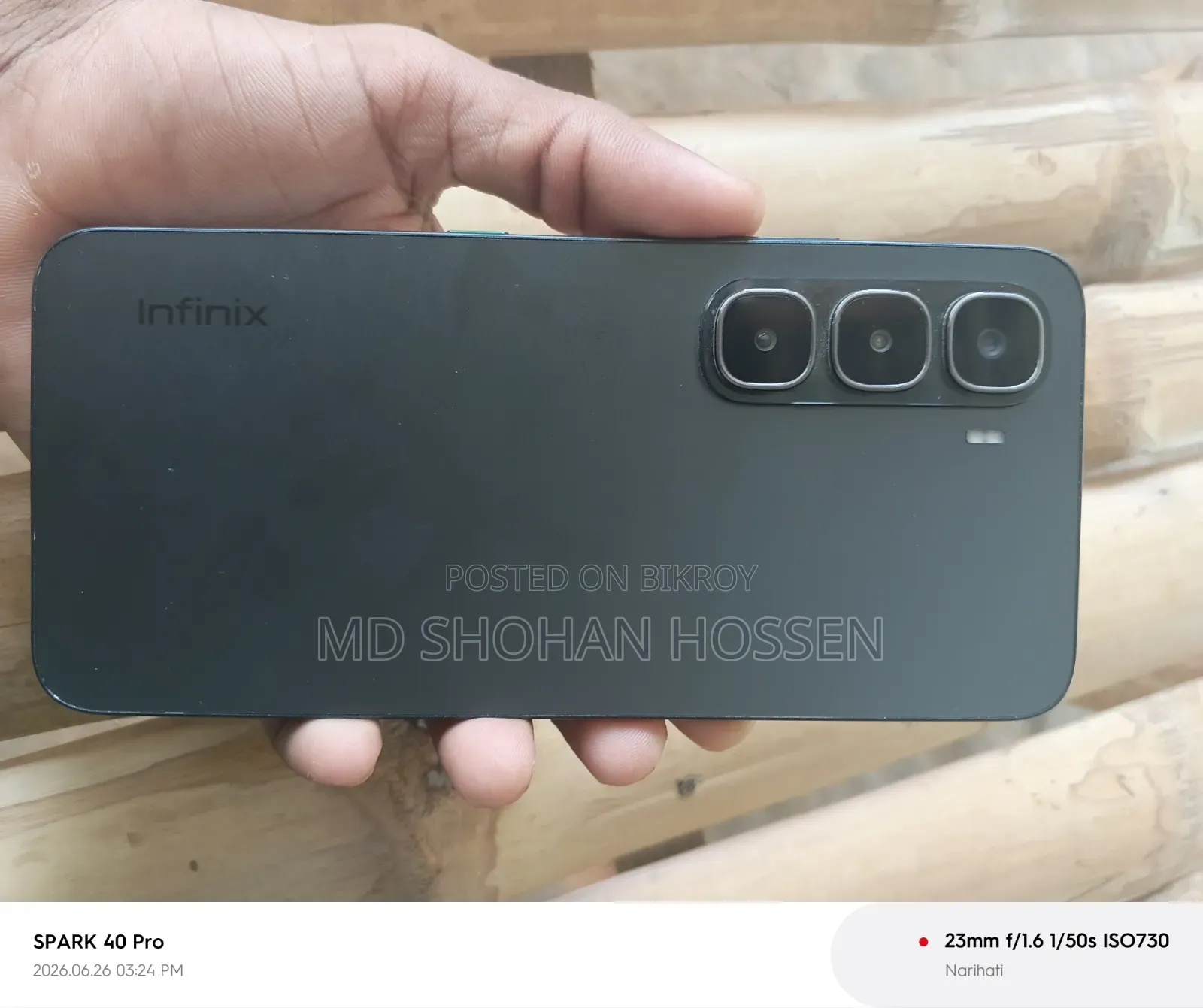 New Infinix Hot 60i 256 GB Black