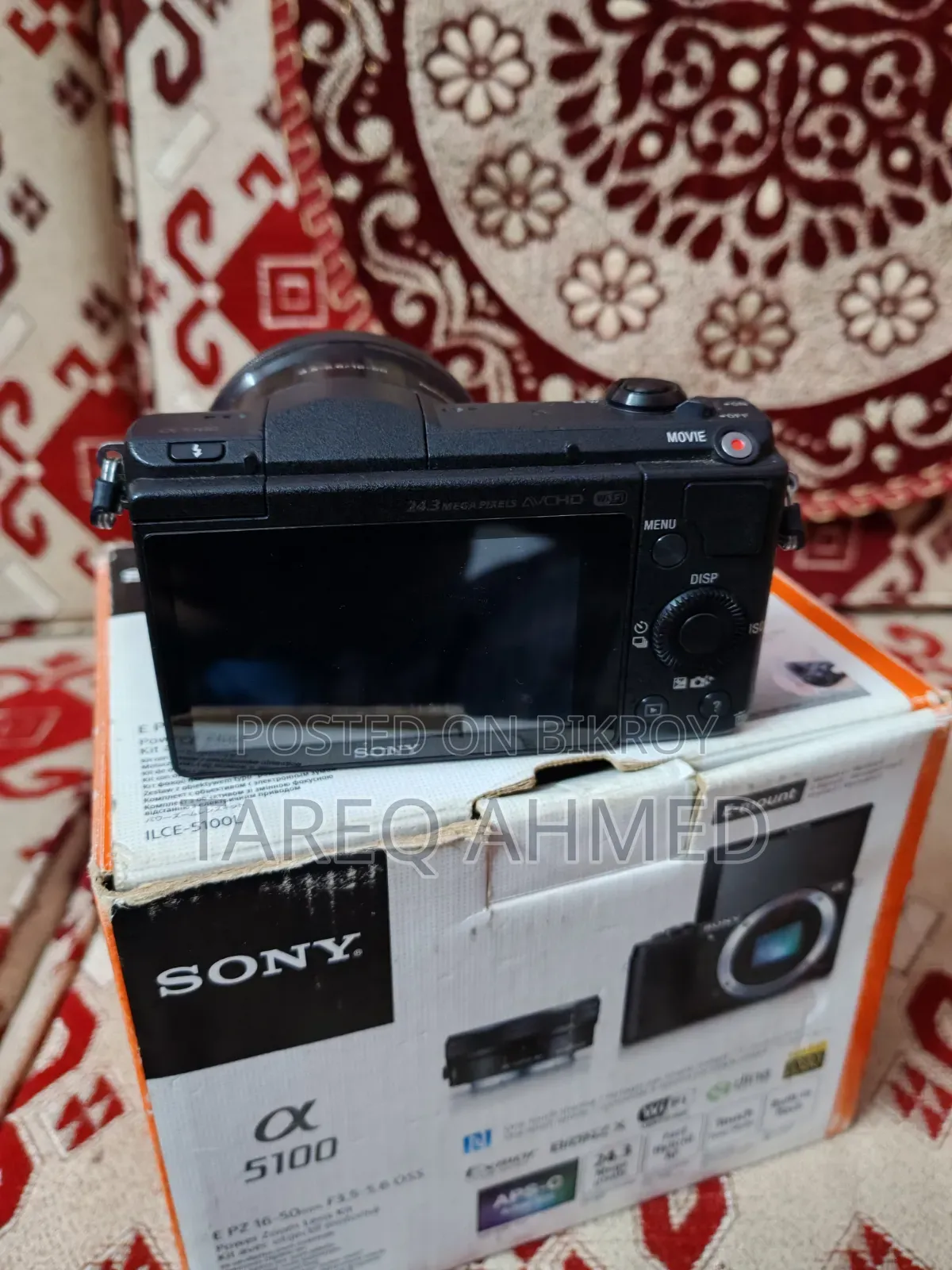 Sony A5100 16-50mm Kit Lens With Box Type-C Battery, 32 Gb Sd Card