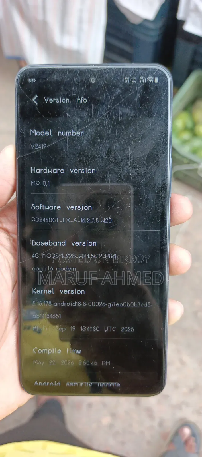 Vivo V19 128 GB Blue