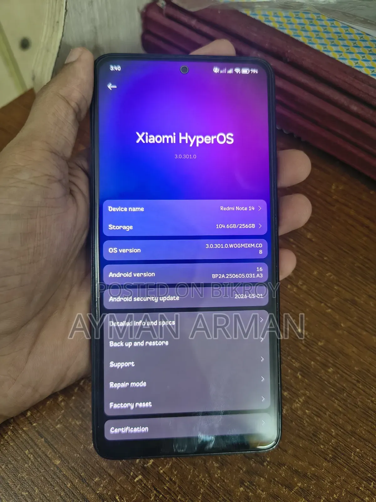 Xiaomi Redmi Note 14 4G 256 GB Black