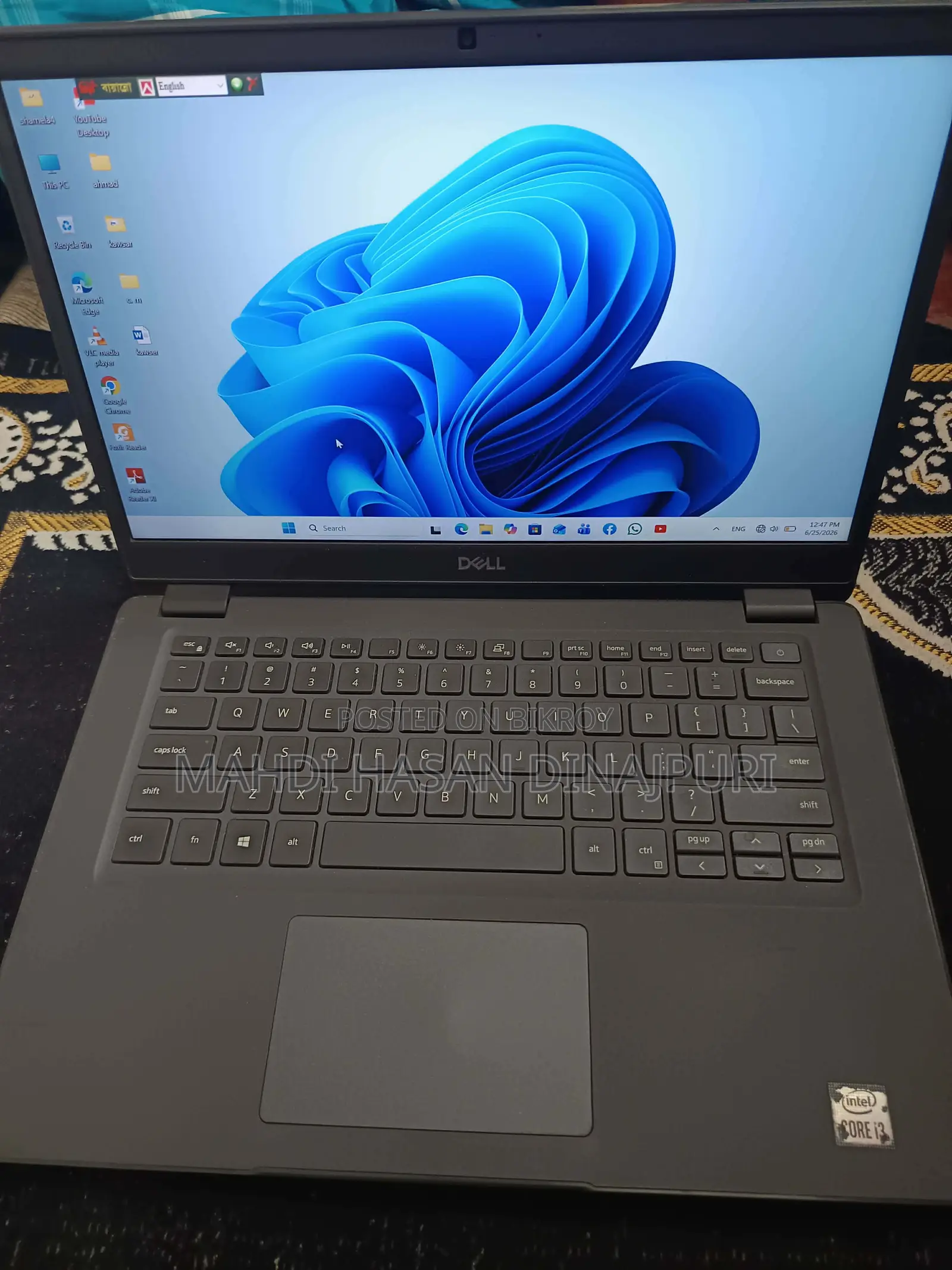 Laptop Dell Latitude 3410 8GB Intel Core I3 SSD 256GB
