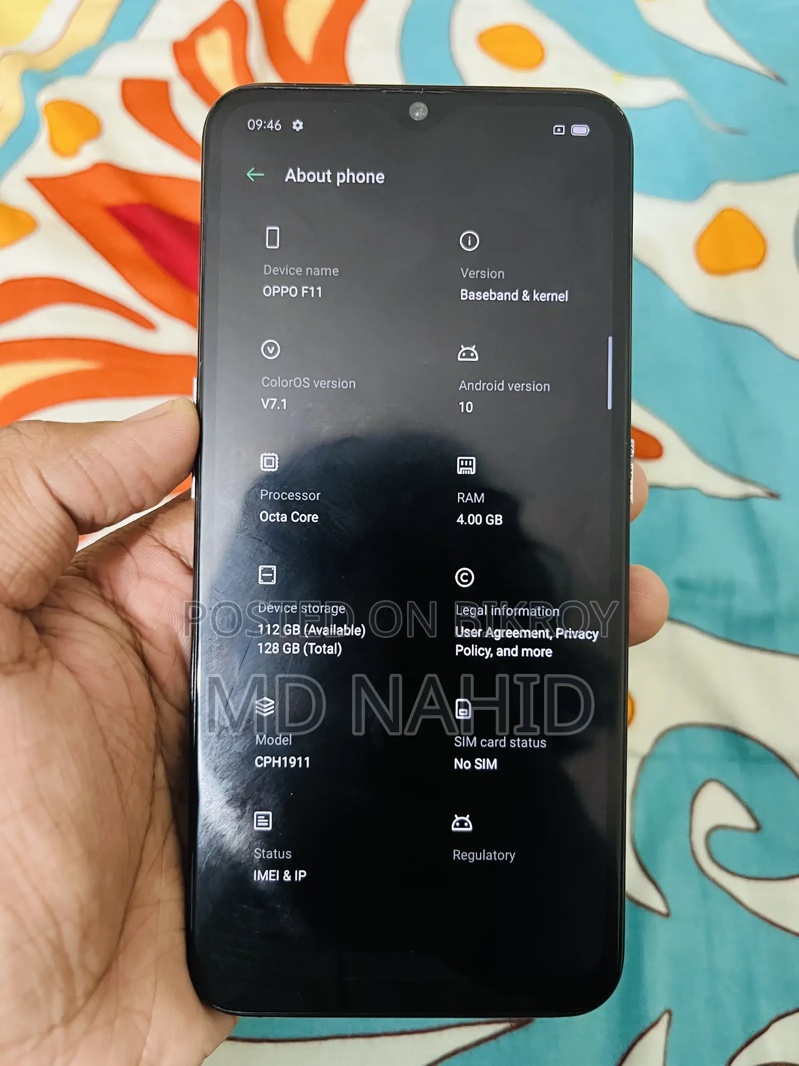 Oppo F11 128 GB Blue