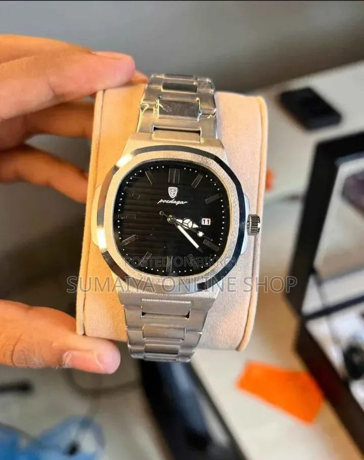 Poedagar 613 Business Quartz Luxury Stainless Steel Luminous Watch