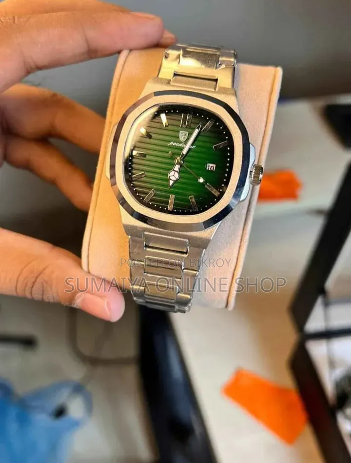 Poedagar 613 Business Quartz Luxury Stainless Steel Luminous Watch