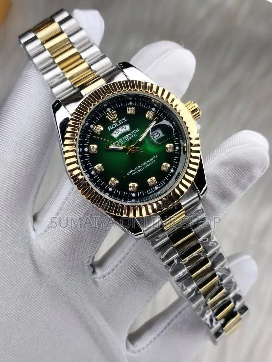 Rolex Quartz Movement Stainless Steel Analog Watch for Men