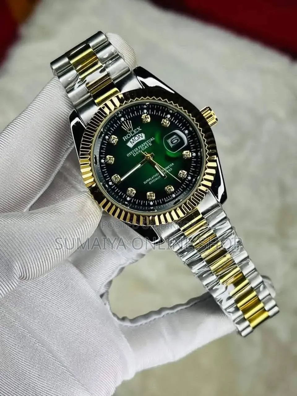 Rolex Quartz Movement Stainless Steel Analog Watch for Men
