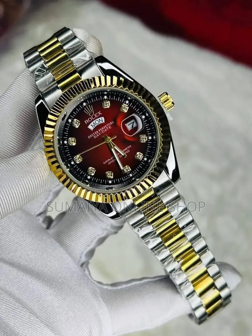 Rolex Quartz Movement Stainless Steel Analog Watch for Men
