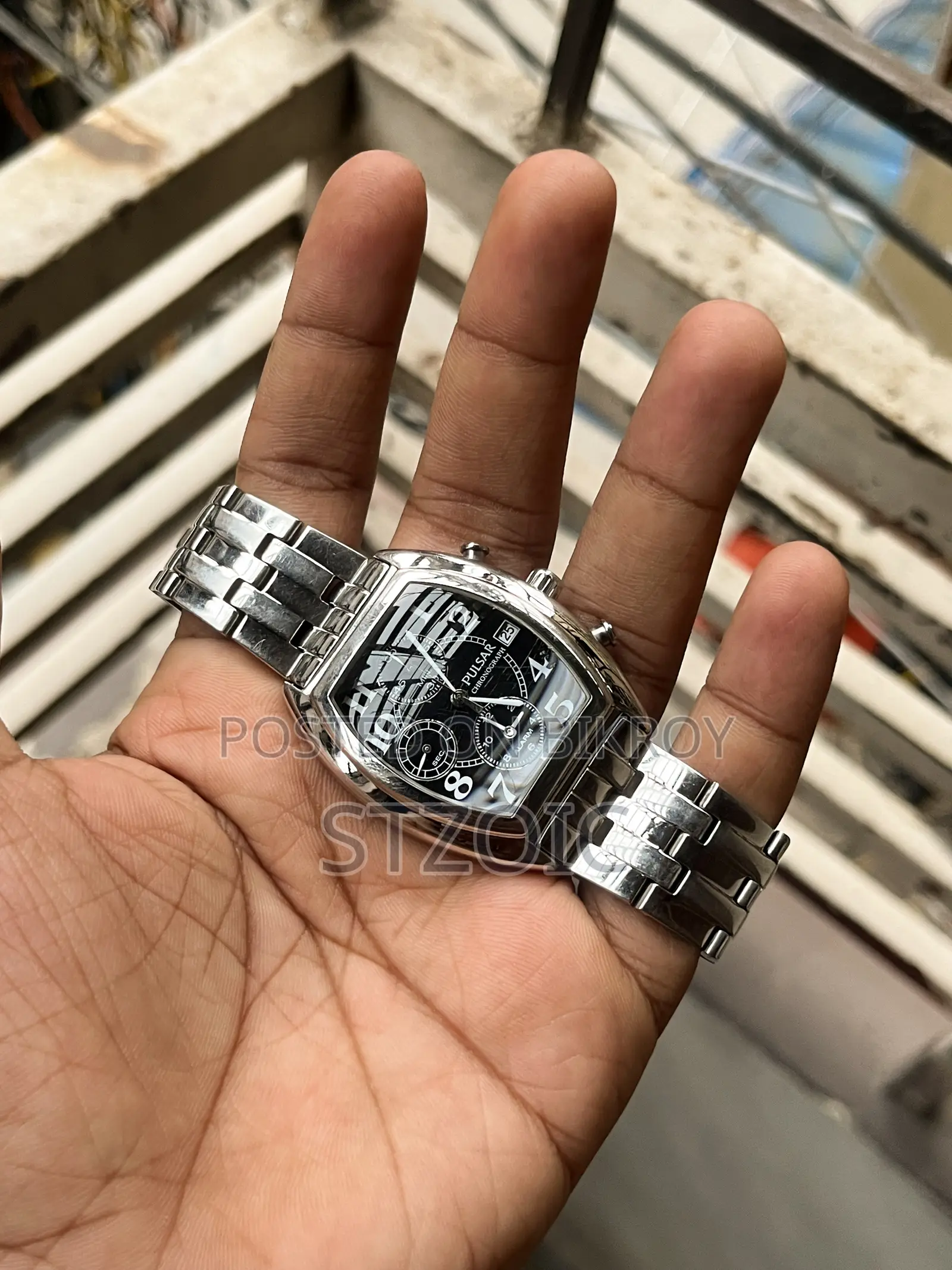 Seiko 7t62a Movement Pulsar Chronograph Men's Watch