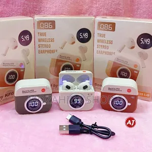 Q86 Retro Camera Design TWS Earbuds (New)