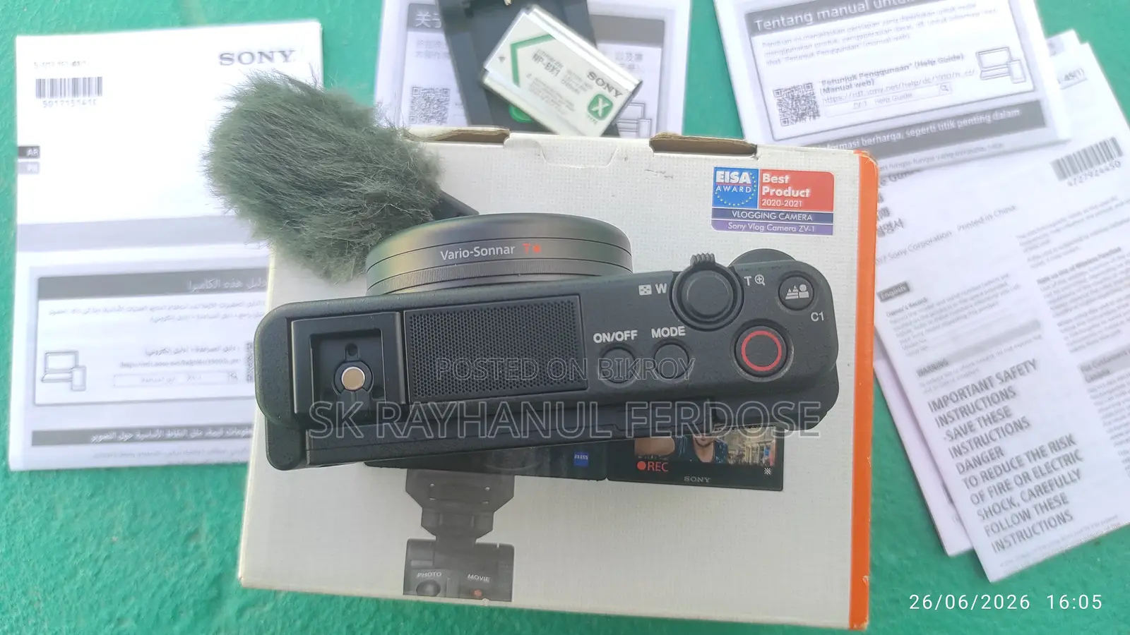 Sony Zv-1 Vlog Camera for Sale