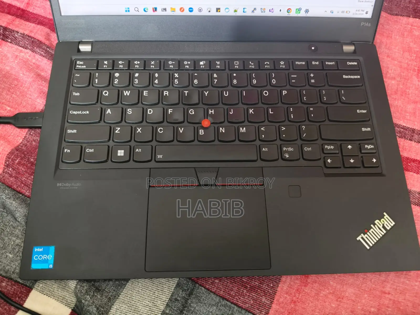 Laptop Lenovo ThinkPad P14s 16GB Intel Core I5 SSD 500GB