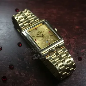 Swistar Gold Plated Swiss Quartz Watch- Water Resistant (Faux)