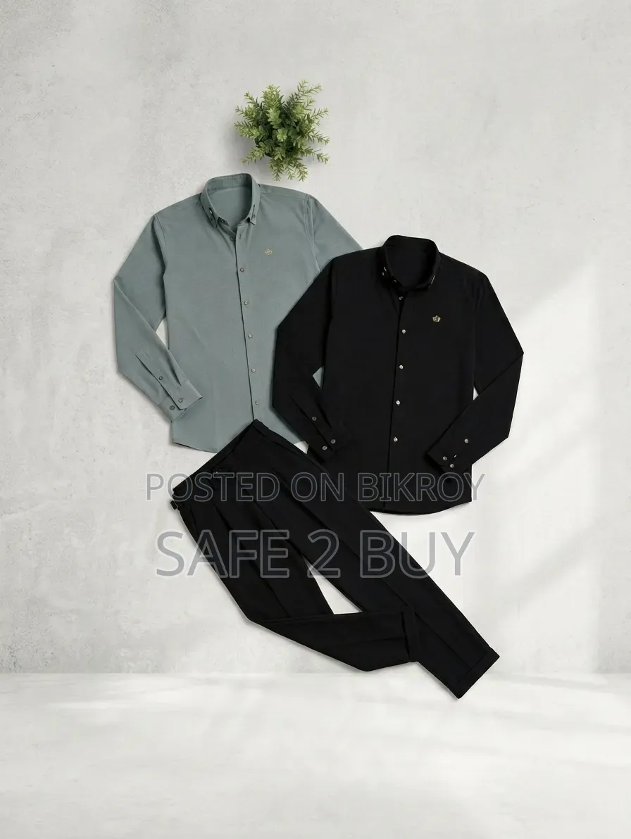 2 Shirt + 1 Pant Combo | Iron-Free | Premium Quality |
