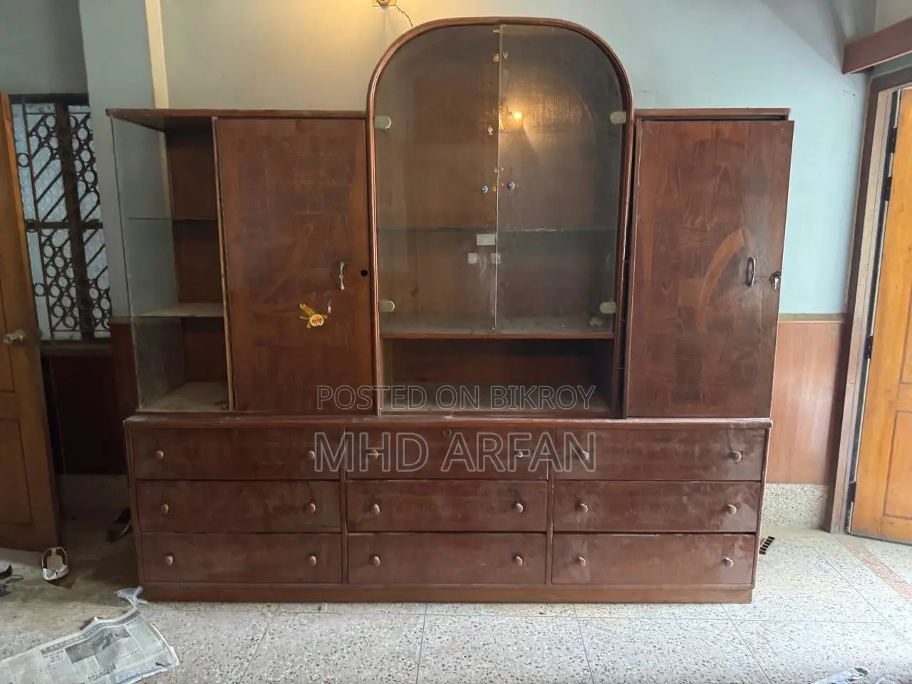 Teak Wood Showcase