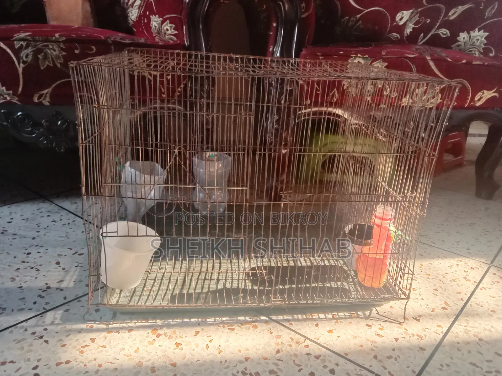 2 chicken cages with trays for sale.