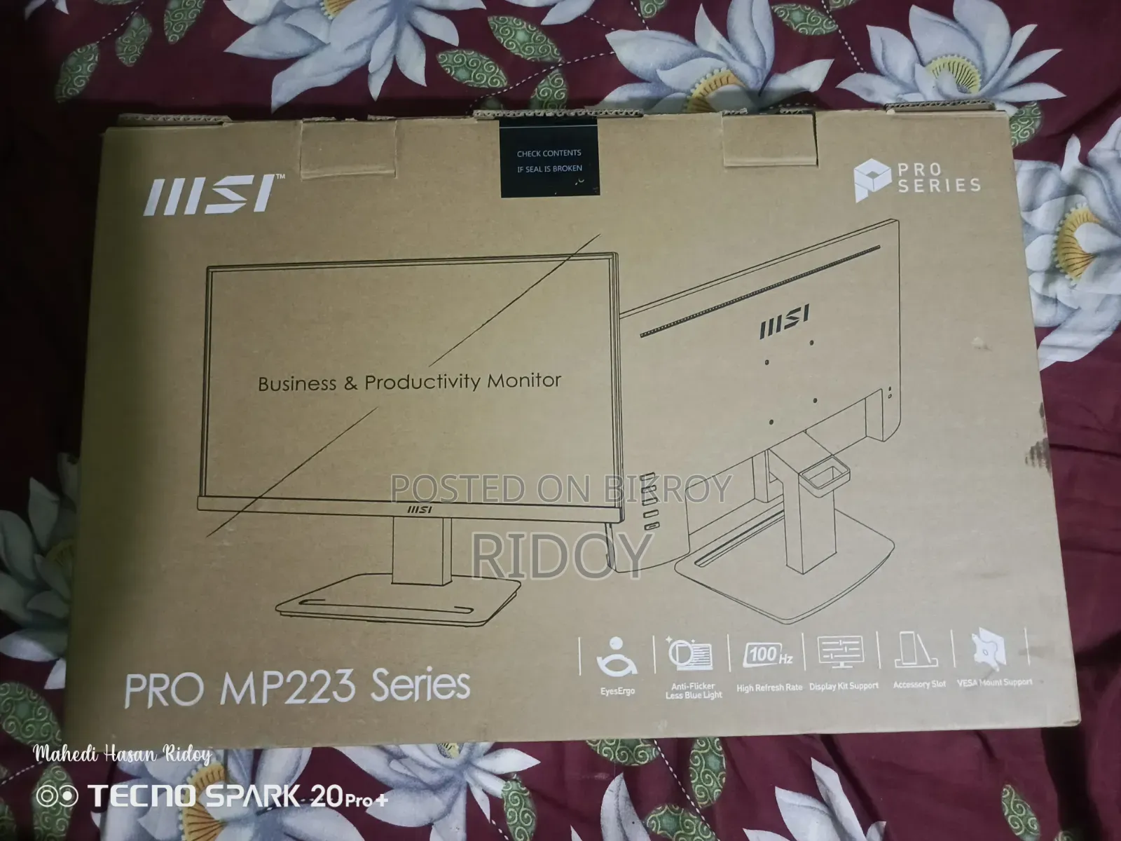 Msi 223 Pro Series 22 Inch Borderless Monitor