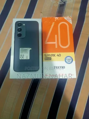 New Tecno Spark 40 Pro 256 GB Black
