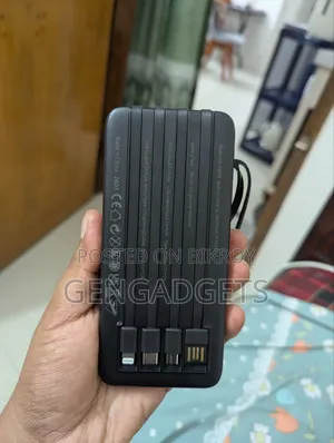 Power Bank - Ven Dens Pb-058, 10000mah Fast Charging, 4 Built-in Cable