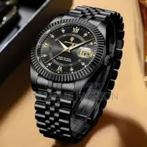 Poedagar 910 Men's Quartz Watch Stainless Steel Black